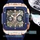 Copy Hublot Square Bang Unico Chronographl 42 mm Watches Rose Gold Blue Bezel (6)_th.jpg